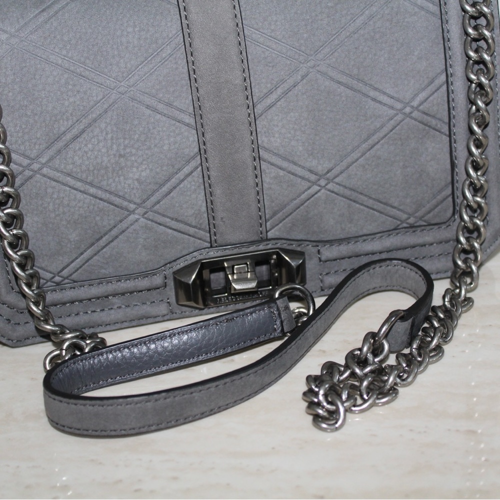 Rebecca Minkoff Grey Love Crossbody Bag - Picture 7 of 16